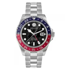 PHILIPP PLEIN - Reloj para Hombre GMT-I Challenger . Reloj Análogo Acero inoxidable Plateado