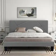 EKONOMODO - Colchón con Base Cama Semidoble Firmeza Media Ortopédico con Pillow Resortado 120 x 190 cm + Cabecero Combo - 0% Interés a 3 Cuotas Pagando con tu CMR Banco Falabella