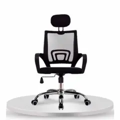 EKONOMODO - Silla de Escritorio para Casa u Oficina Ergonómica con Nivelación de Altura y Apoyabrazos 100 x 56 x 50 cm