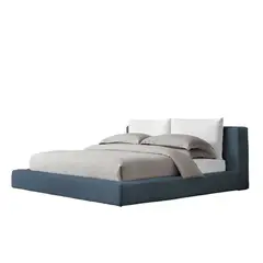 EKONOMODO - Colchón con Base Cama Doble Firmeza Media Ortopédico con Pillow Resortado 140 x 190 cm + Cabecero Combo - 0% Interés a 3 Cuotas Pagando con tu CMR Banco Falabella