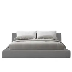 EKONOMODO - Colchón con Base Cama Doble Firmeza Media Ortopédico con Pillow Resortado 140 x 190 cm + Cabecero Combo
