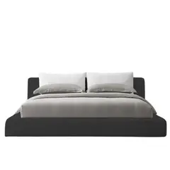 EKONOMODO - Colchón con Base Cama Doble Firmeza Media Ortopédico con Pillow Resortado 140 x 190 cm + Cabecero Combo - 0% Interés a 3 Cuotas Pagando con tu CMR Banco Falabella