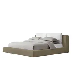 EKONOMODO - Colchón con Base Cama King Firmeza Media Ortopédico con Pillow Resortado 200 x 200 cm + Cabecero Combo - 0% Interés a 3 Cuotas Pagando con tu CMR Banco Falabella