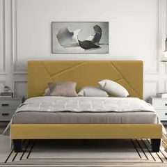 EKONOMODO - Colchón con Base Cama Queen Firmeza Media Ortopédico Doble Cara Resortado 160 x 190 + Cabecero Combo - 0% Interés a 3 Cuotas Pagando con tu CMR Banco Falabella