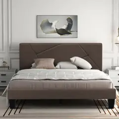 EKONOMODO - Colchón con Base Cama Queen Firmeza Media Ortopédico Doble Cara Resortado 160 x 190 + Cabecero Combo - 0% Interés a 3 Cuotas Pagando con tu CMR Banco Falabella