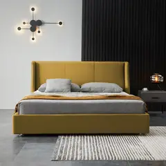EKONOMODO - Colchón con Base Cama Semidoble Firmeza Media Ortopédico con Pillow Resortado 120 x 190 cm + Cabecero Combo