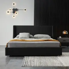 EKONOMODO - Colchón con Base Cama Queen Firmeza Media Ortopédico con Pillow Resortado 160 x 190 + Cabecero Combo - 0% Interés a 3 Cuotas Pagando con tu CMR Banco Falabella