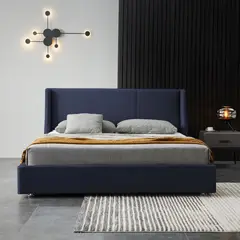 EKONOMODO - Colchón con Base Cama King Firmeza Media Ortopédico con Pillow Resortado 200 x 200 cm + Cabecero Combo