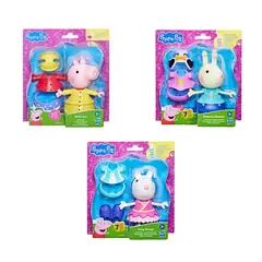 PEPPA PIG - Muñeca Peppa Estilos divertidos