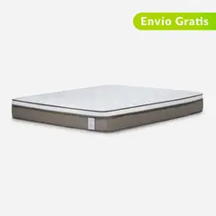 COLCHONES ROSEN - Colchón Semidoble Firmeza Media Ortopédico con Pillow Resortado Pocket New Style 120 x 190 cm - Compra Sin Interes, Te Devolvemos el 100% de los Intereses Pagando con Tarjeta CMR Banco Falabella a 3 Cuotas