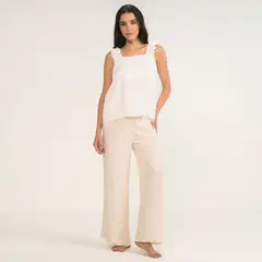 BASEMENT - Conjunto de pijama con pantalón Mujer Largo Sin mangas