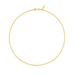 TOUS - Gargantilla con baño de oro de 18 kt sobre plata y anillas 45 cm Chain