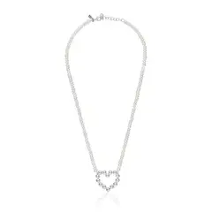 TOUS - Collar corto de plata motivo corazón y perlas cultivadas Sugar Party