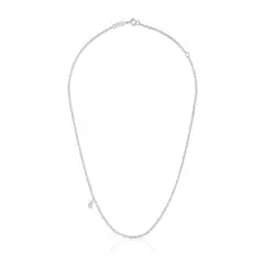 TOUS - Collar corto de plata con anillas redondas gruesas Bold Bear