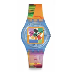 SWATCH - Reloj Unisex MATISSE'S SNAIL. Reloj Plástico Multicolor SO28Z127