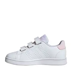 ADIDAS - Tenis Blancos Advantage para Niño con Velcro