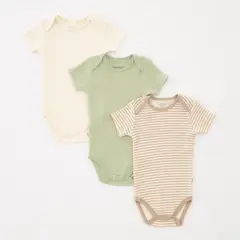BABY FRESH - Body Unisex bebé Pack de 3 unidades Algodón