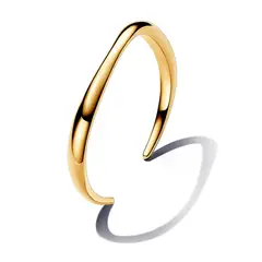 PANDORA - Brazalete Rígido Abierto Forma Orgánica Recubrimiento en Oro