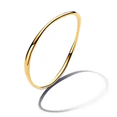 PANDORA - Brazalete Rígido Forma Orgánica Recubrimiento en Oro