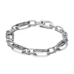 PANDORA - Brazalete ME Cadena de Eslabones Link con Cinco Links Que Se Pueden Abrir Plata Esterlina