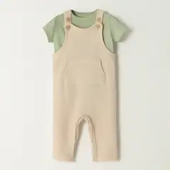 BABY FRESH - Set Jardinera + camiseta manga corta para Bebé niño de Algodón