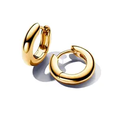 PANDORA - Aretes Aro Redondos Recubrimiento en Oro