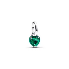 PANDORA - Charm ME Mini Colgante Chakra Corazón Verde Plata Esterlina