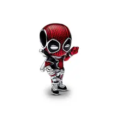 PANDORA - Charm Deadpool de Marvel Plata Esterlina