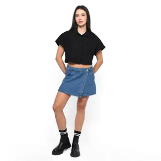 DENIMLAB - Camisas Mujer Manga corta de Algodón