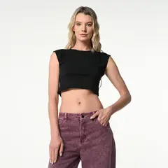 DENIMLAB - Crop top Mujer Sin mangas
