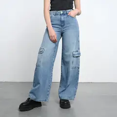 DENIMLAB - Jean Wide Leg Mujer Tiro alto