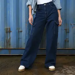 DENIMLAB - Jean Wide Leg Mujer Tiro alto