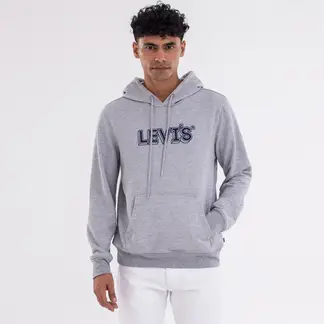 LEVIS - Hoodie Hombre con Logo de Algodón