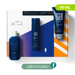EGEO - Set de Perfume Hombre Incluye 62072-Egeo Des Col Blue C/Car 90 ml