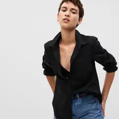 GAP - Camisa Mujer Manga larga De Algodón orgánico