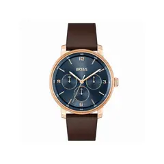 HUGO BOSS - Reloj para Hombre 1514126 . Reloj Análogo Cuero Marrón