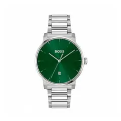 HUGO BOSS - Reloj para Hombre Dean . Reloj Análogo Acero inoxidable Plateado