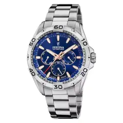 FESTINA - Reloj para Hombre Classics . Reloj Análogo Acero inoxidable Plateado
