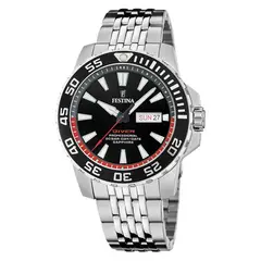 FESTINA - Reloj para Hombre The Originals . Reloj Análogo Acero inoxidable Plateado