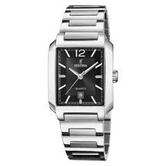FESTINA - Reloj para Mujer On the Square . Reloj Análogo Acero inoxidable Plateado
