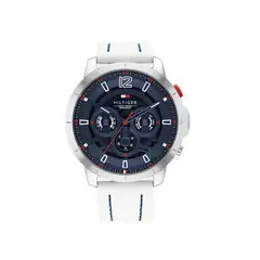 TOMMY HILFIGER - Reloj para Hombre 1792148 . Reloj Análogo Silicona Blanco