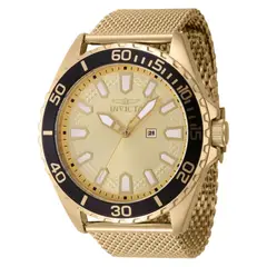 INVICTA - Reloj para Hombre Pro Diver . Reloj Análogo Acero inoxidable Dorado