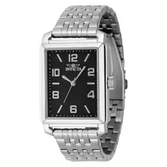 INVICTA - Reloj para Hombre Vintage . Reloj Análogo Acero inoxidable Plateado