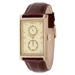INVICTA - Reloj para Hombre Vintage . Reloj Análogo Cuero Marrón