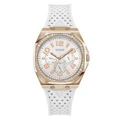 GUESS - Reloj Mujer ZEST. Reloj Silicona Blanco GW0694L3