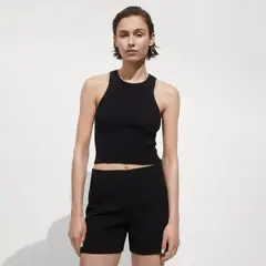 MANGO - Top esqueleto Mujer Tejido Sin mangas