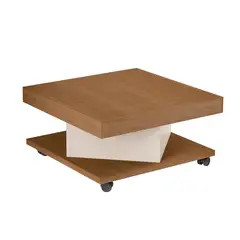 BERTOLINI - Mesa de centro decorativa en MDP Con Ruedas