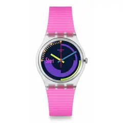 SWATCH - Reloj Unisex PODIUM. Reloj Silicona Rosado SO28K111