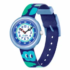 FLIK FLAK - Reloj Niño SMILING CLOUDS. Reloj Plástico Azul ZFBNP227