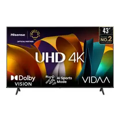 HISENSE - Televisor | 43 pulgadas LED 4K UHD | 43A6N